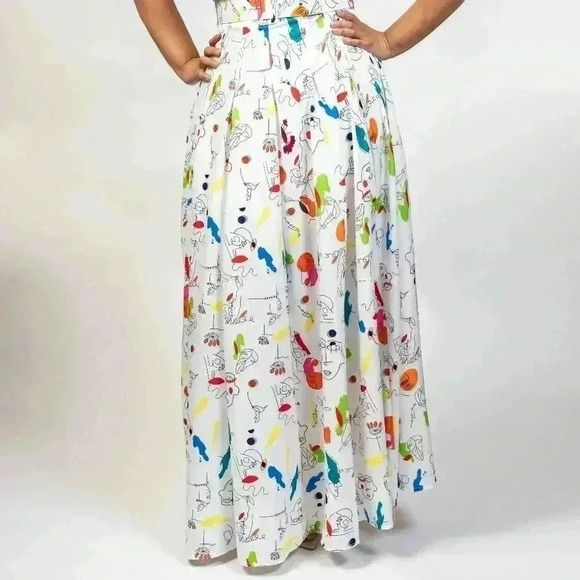 Creative Vibes Abstract Print Maxi Dress - Picture 2 of 4